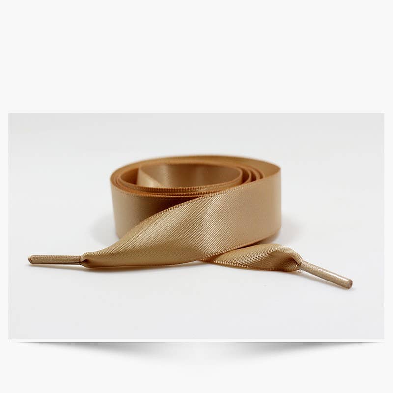 Silk Satin Ribbon Bow Pair Shoe Laces [Available in 4 Colors]