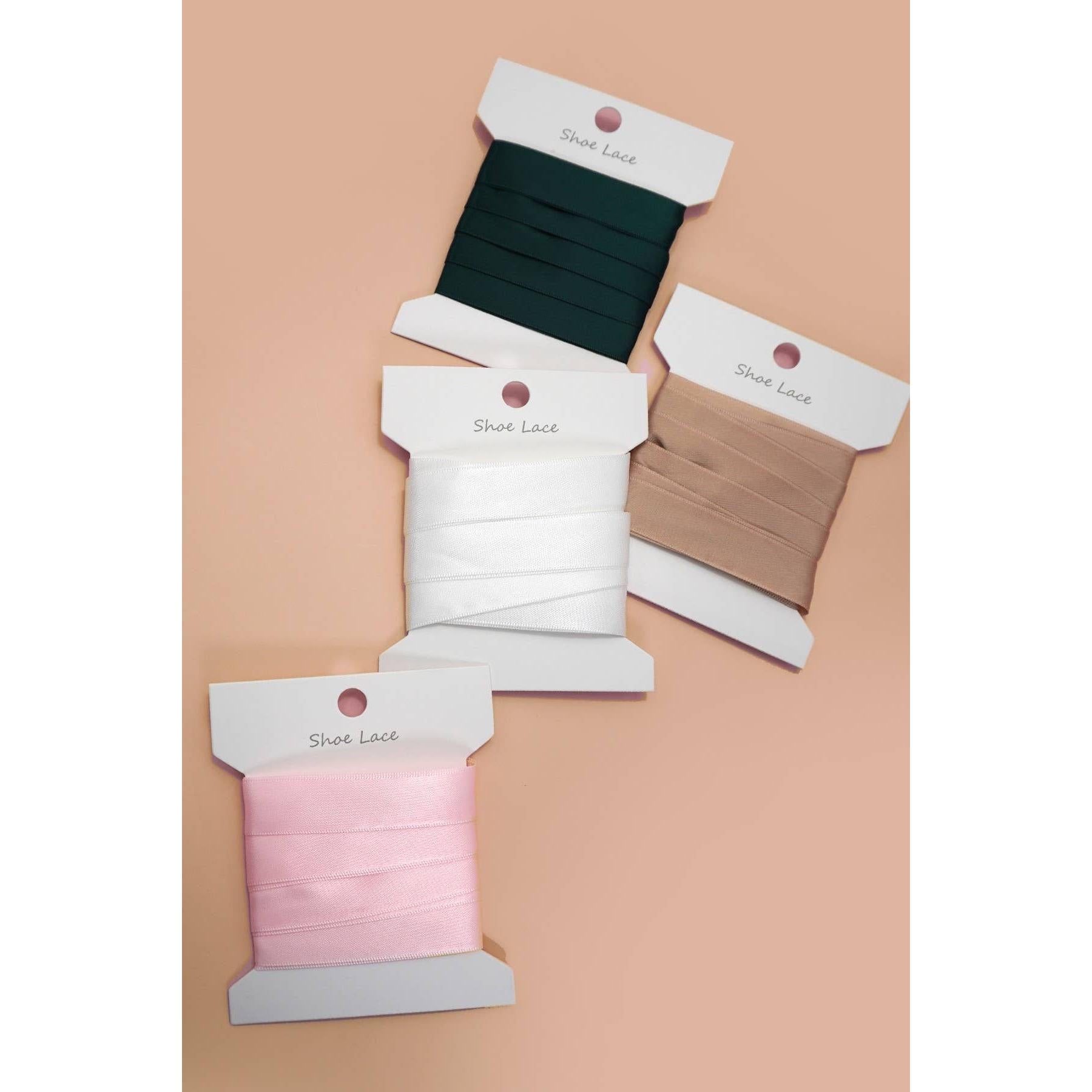 Silk Satin Ribbon Bow Pair Shoe Laces [Available in 4 Colors]