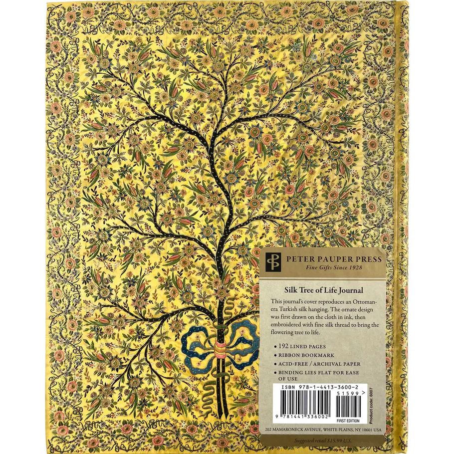 Silk Tree of Life Large Journal | Turkish Flowering Tree | 7-1/4'' x 9''