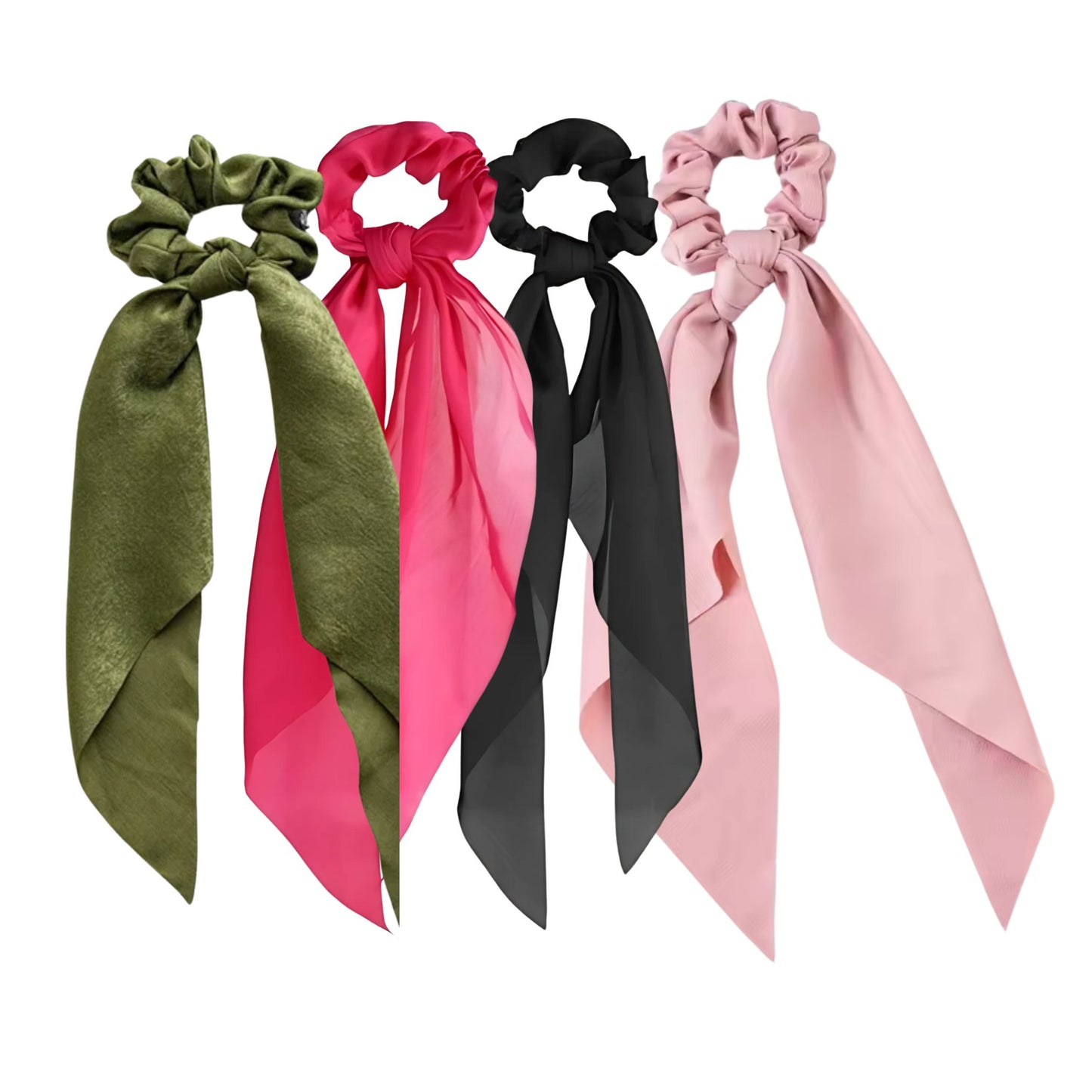 Silky Scarf Pony Holder (13 Color Options) | Scrunchie Hair Accessories