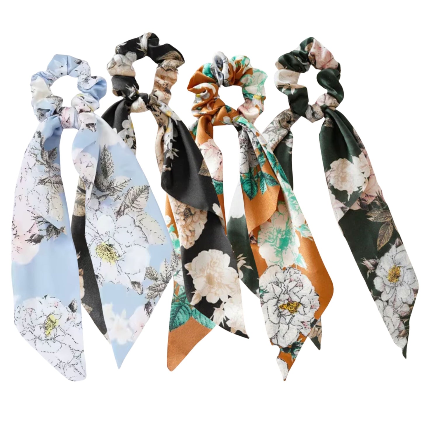 Silky Scarf Pony Holder (13 Color Options) | Scrunchie Hair Accessories