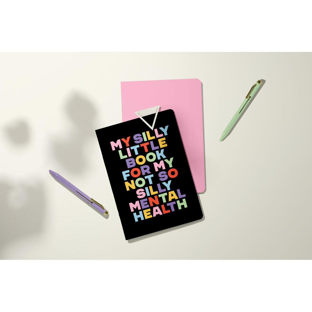 Silly Mental Health Pocket Journal | Mini Notebook | 40 Pages