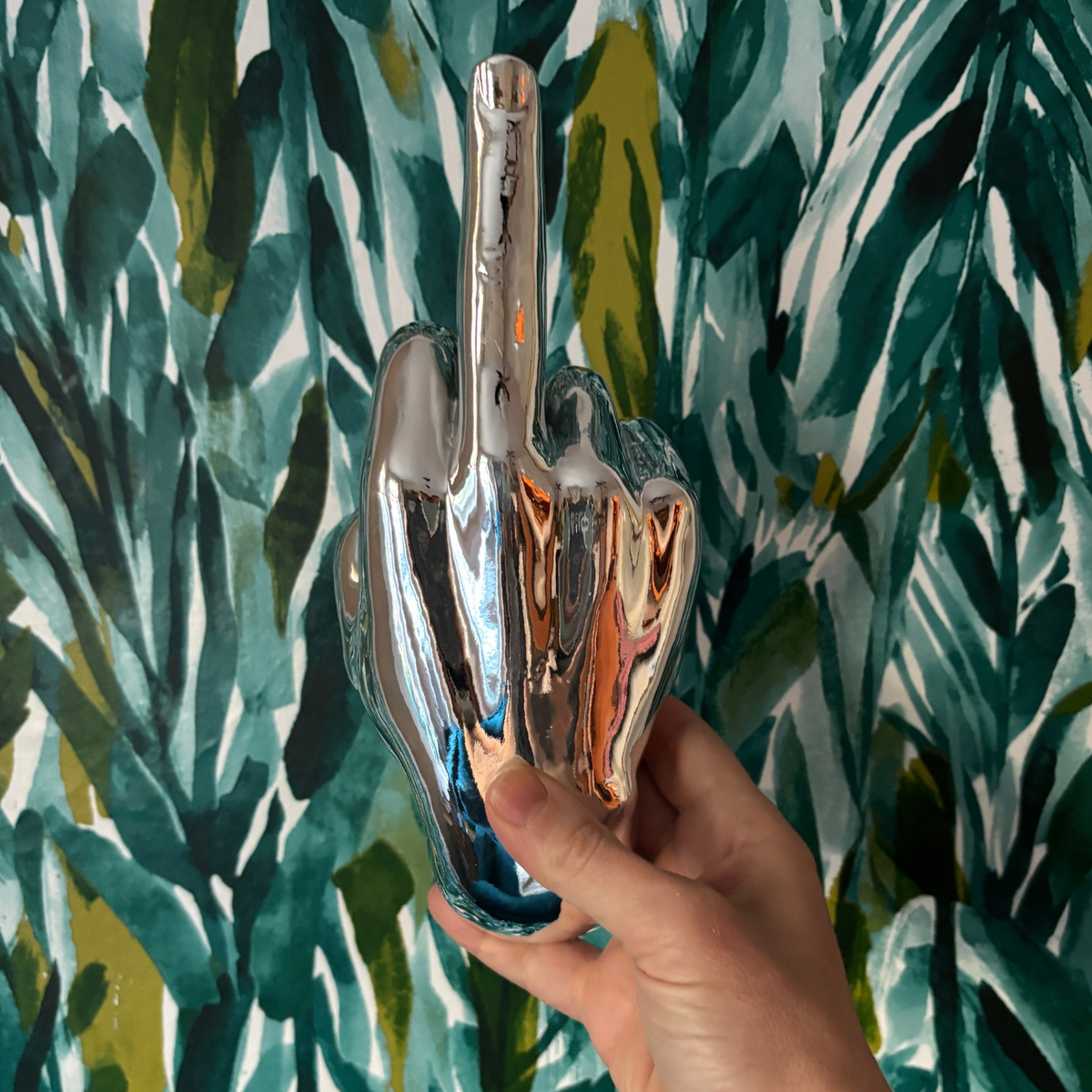 Silver Middle Finger Wall Mount — Multipack-Interior Illusions Plus-The Bullish Store
