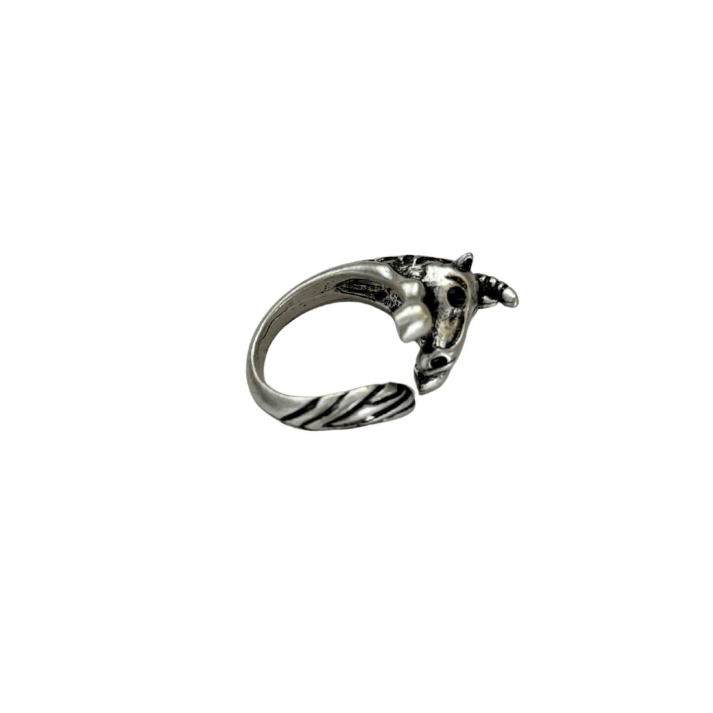 Silver Unicorn Ring | Figural Unicorn Ring Size 7