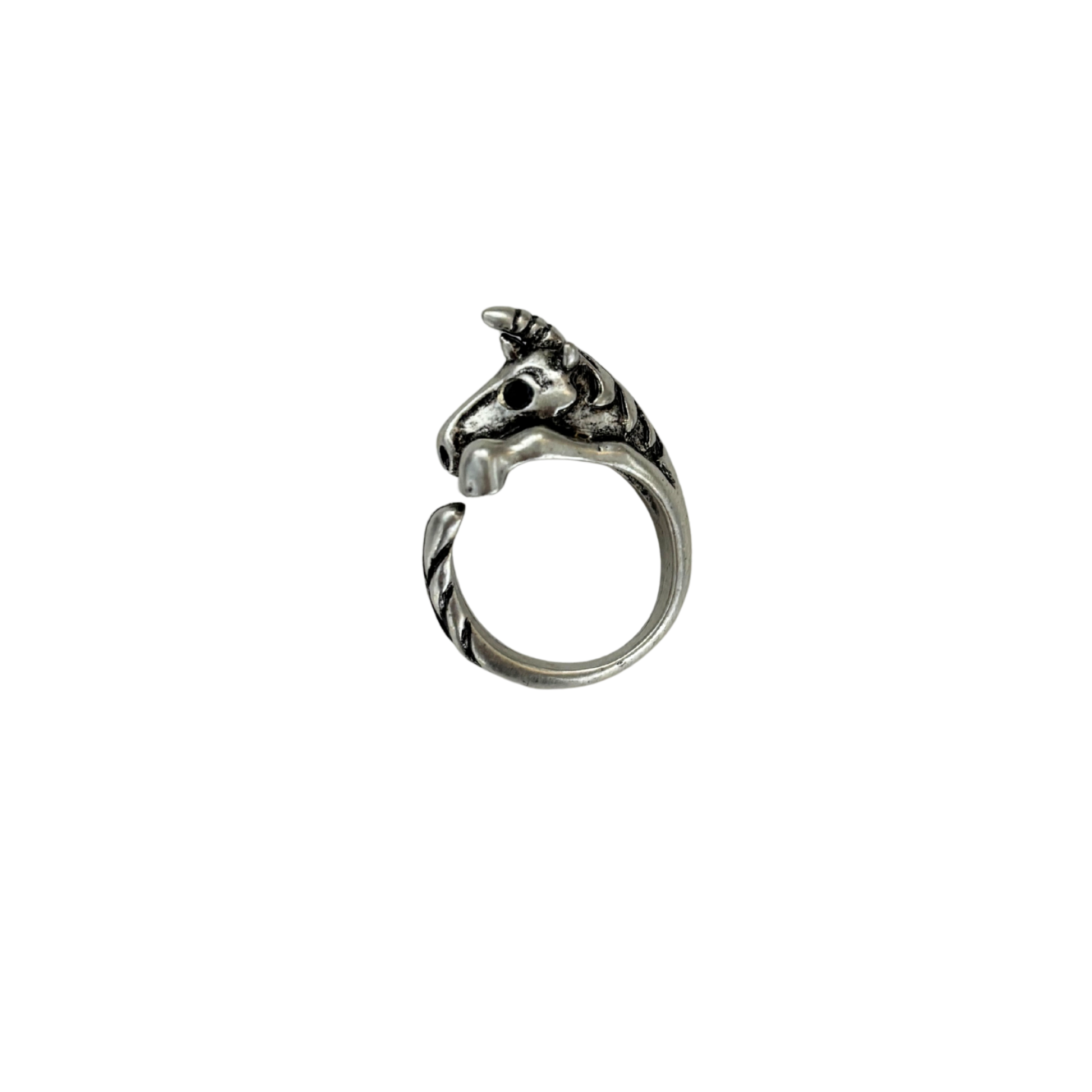 Silver Unicorn Ring | Figural Unicorn Ring Size 7
