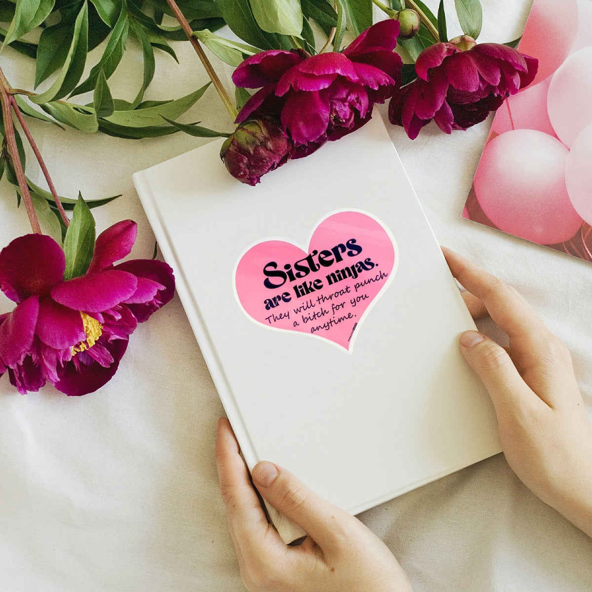Sisters Are Like Ninjas Vinyl Sticker