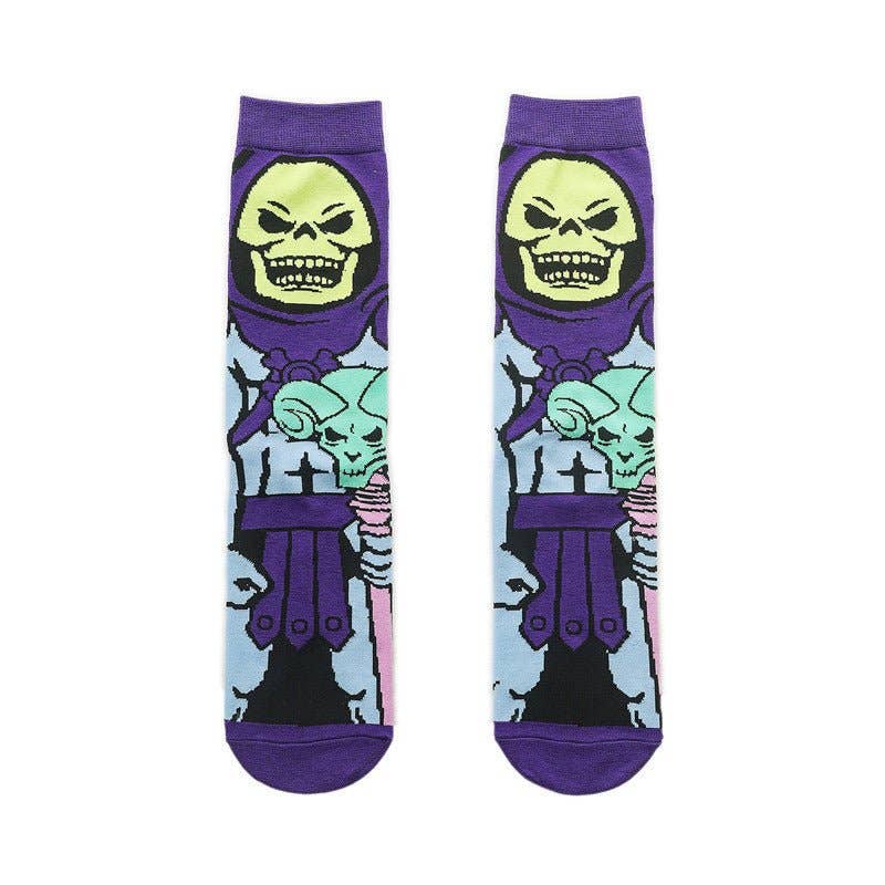 Skeletor Grunge Socks