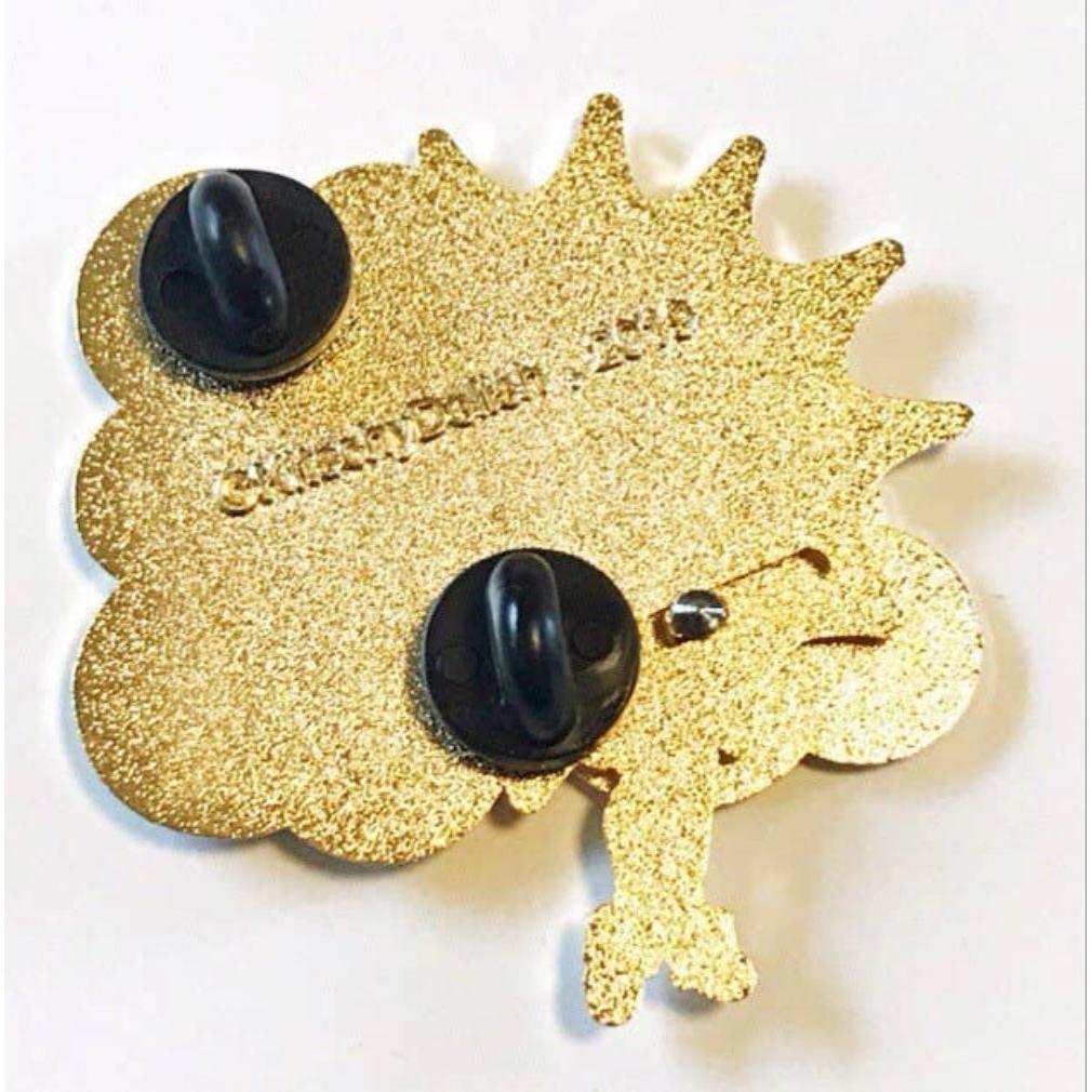 Sliding Cloud Sun Teaser Enamel Pin | Movable Cloud-Kitschy Delish-The Bullish Store