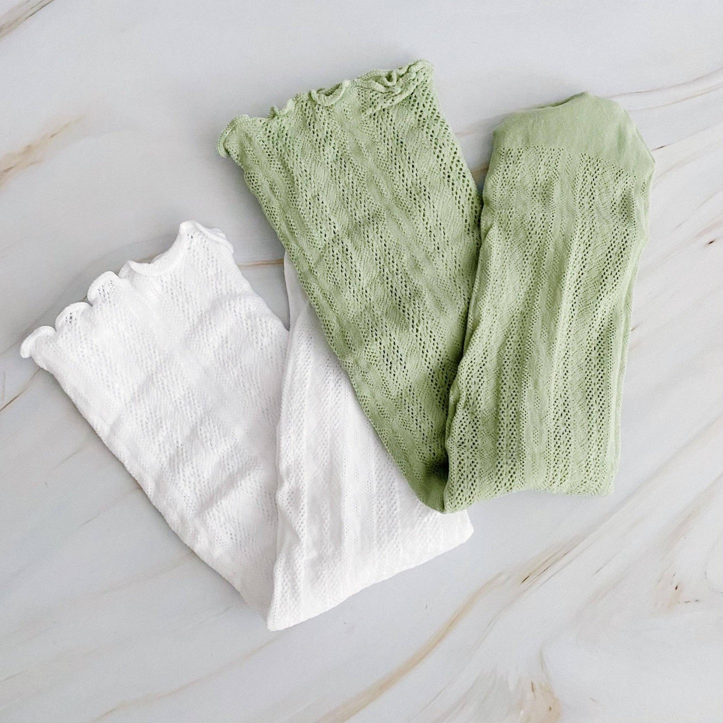 Slouch Crochet Lace Socks – Set of 2 Coordinating Pairs
