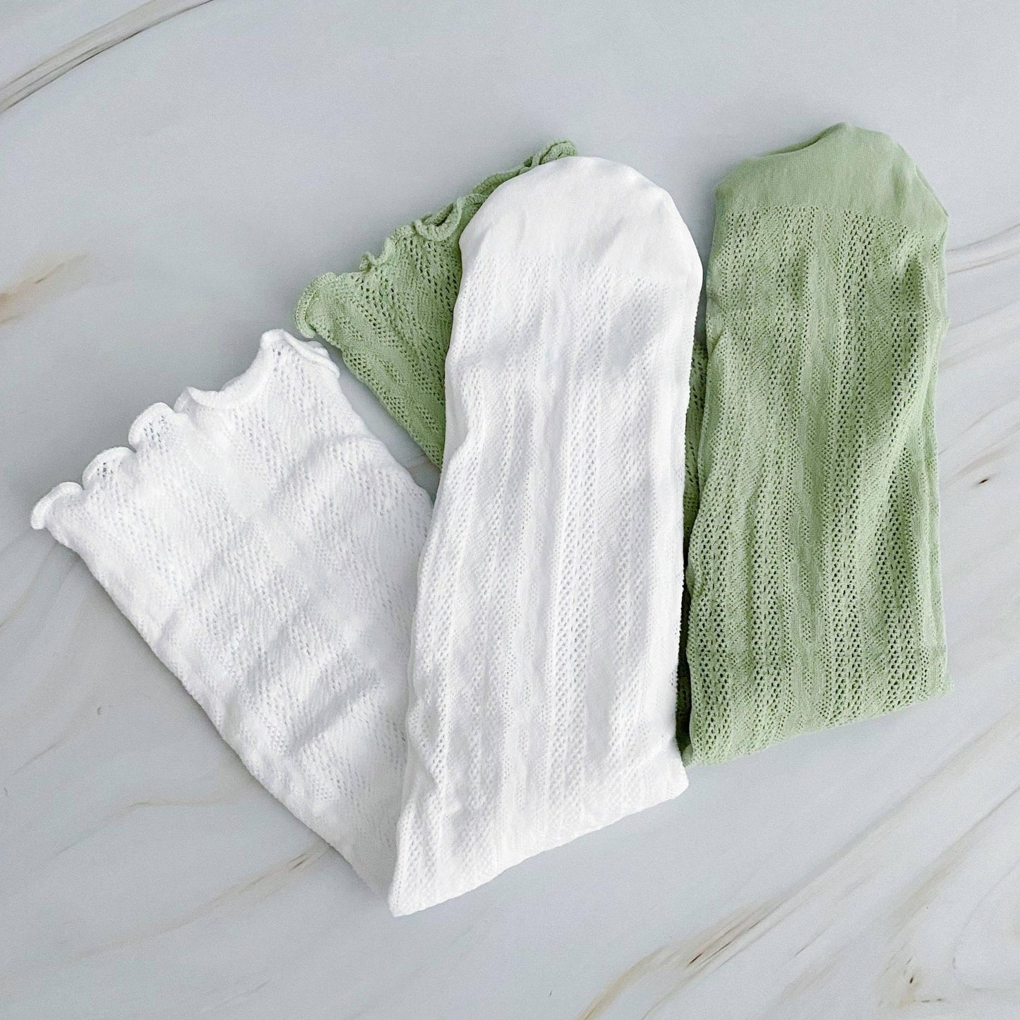 Slouch Crochet Lace Socks – Set of 2 Coordinating Pairs