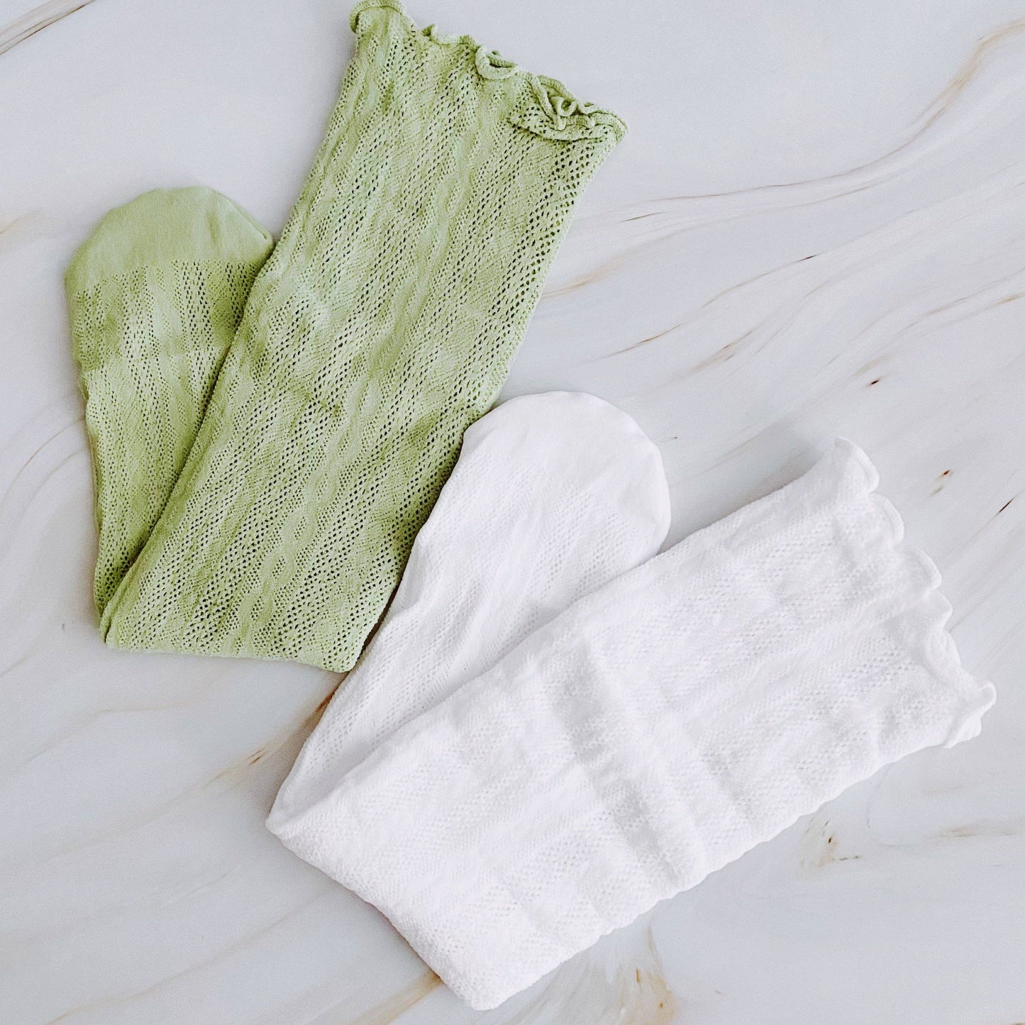 Slouch Crochet Lace Socks – Set of 2 Coordinating Pairs