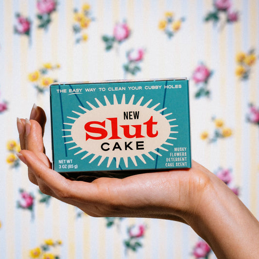 Slut Cake Triple Milled Boxed Bar Soap | Funny Retro-Inspired Soap