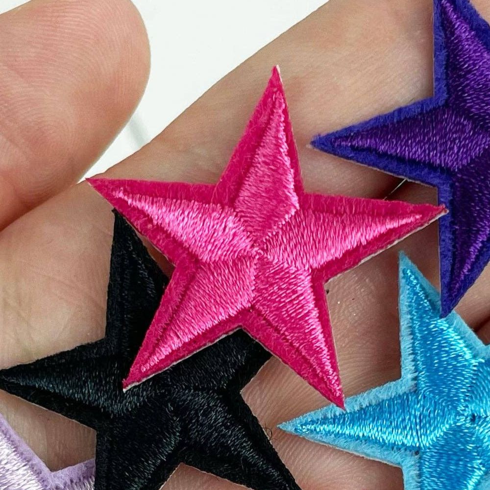 Small Colored Stars Iron On Patches | Heat-seal Patches Accessories