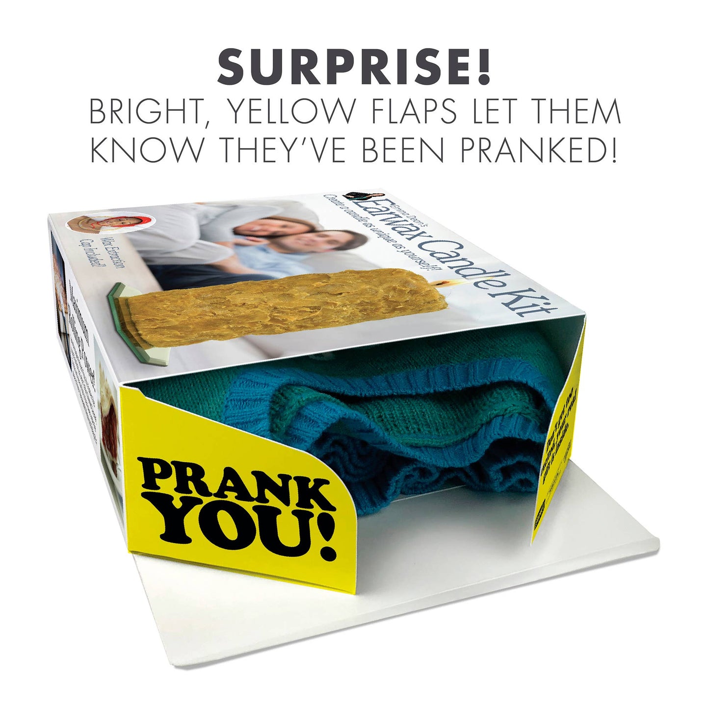 Small Prank Gift Box Earwax Candle Kit | Hilarious Fake-Out Empty Box for Any Gift