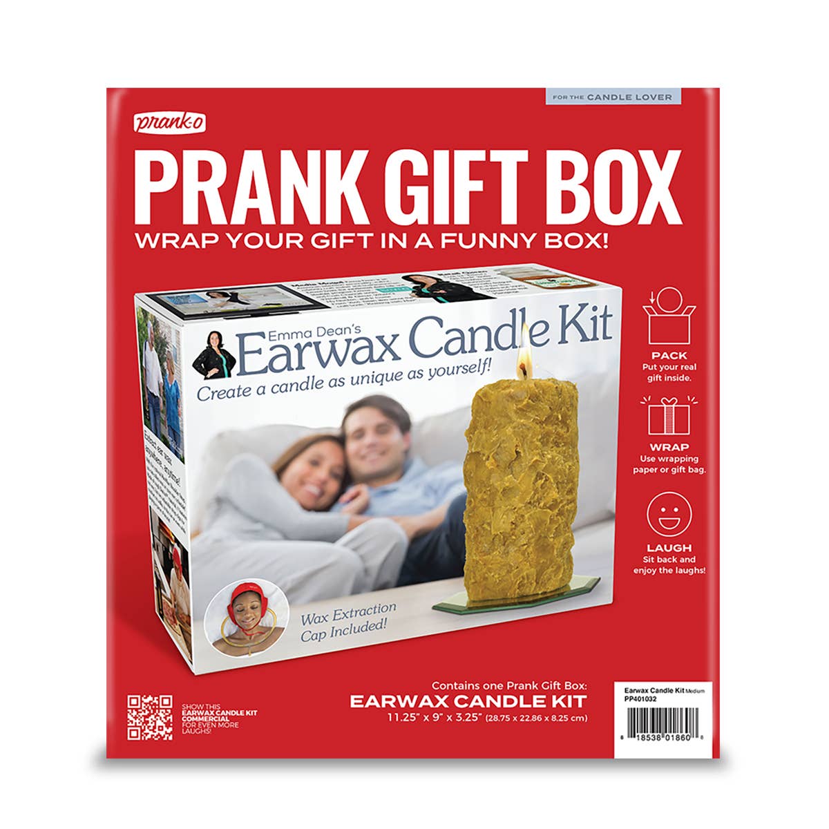 Small Prank Gift Box Earwax Candle Kit | Hilarious Fake-Out Empty Box for Any Gift