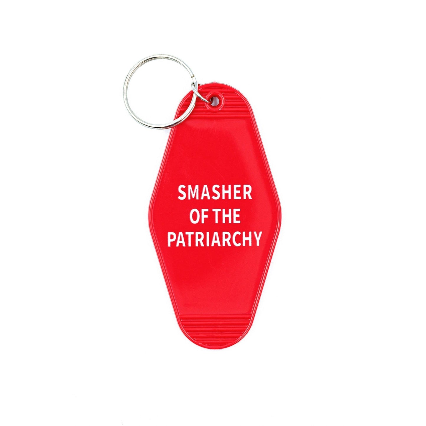 Smasher of the Patriarchy Keychain in Red