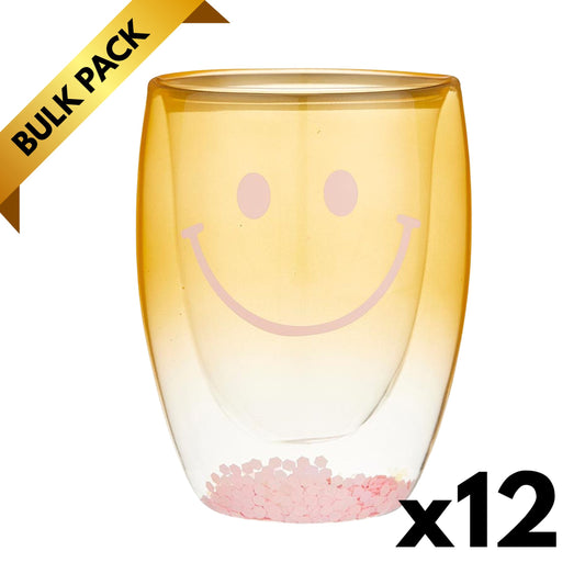 Smiley Face Double-Wall — Bulk Lot of 12 (Gifting, Events & Resale)-Slant-The Bullish Store