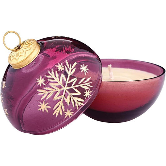 Snowflake Ornament Candle | Holiday Wax Candle | 47th & Main-47th & Main-The Bullish Store