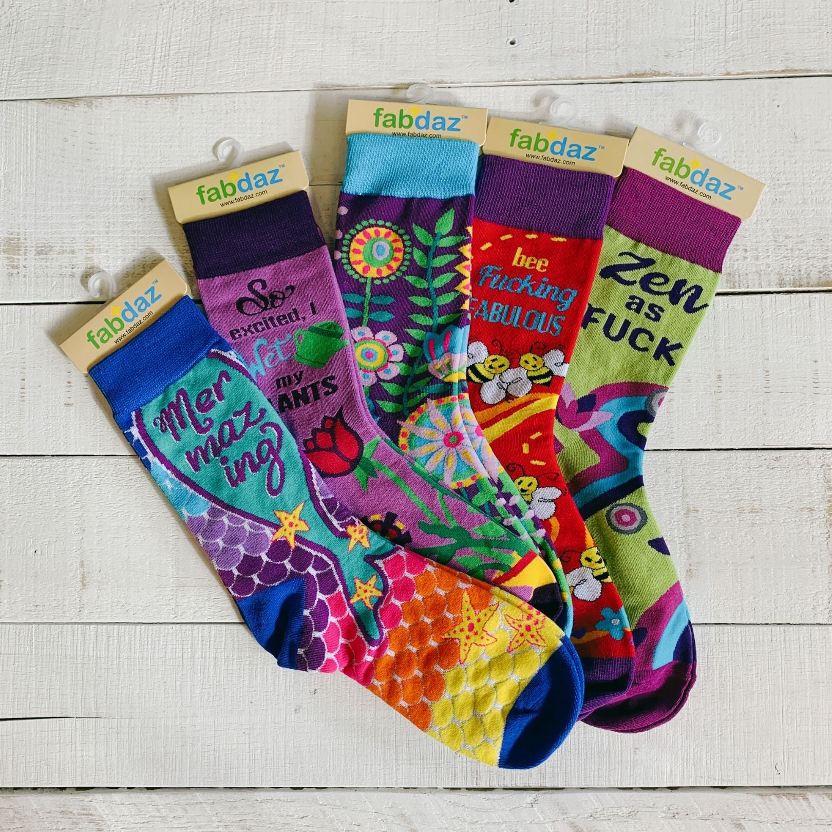So Excited, I Wet my Plants Women's Crew Socks | Funny Novelty Socks