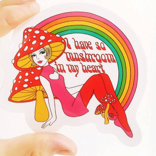 So Mushroom In My Heart Vinyl Sticker | 3"