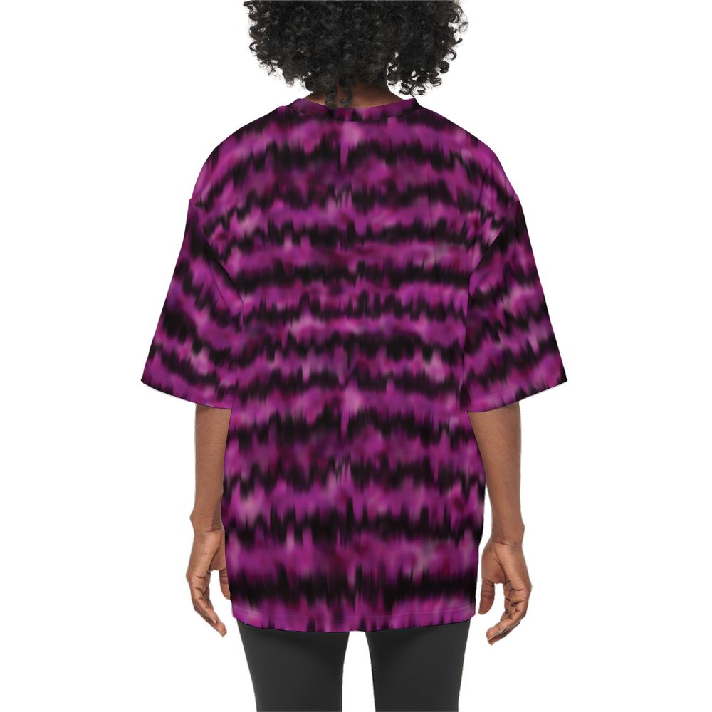 So Pretty and Witty and Gay Women’s Oversized Short-Sleeve Shirt in Tie Dye Purple