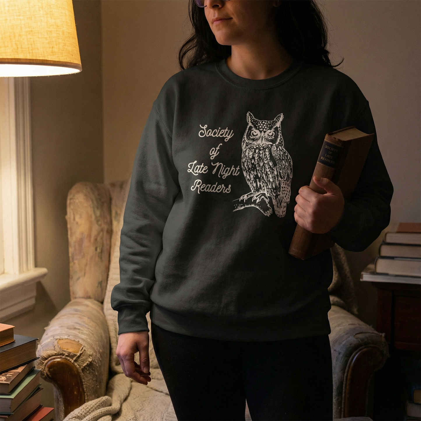 Society Of Late Night Readers Unisex Heavy Blend™ Crewneck Sweatshirt [SM-5XL]