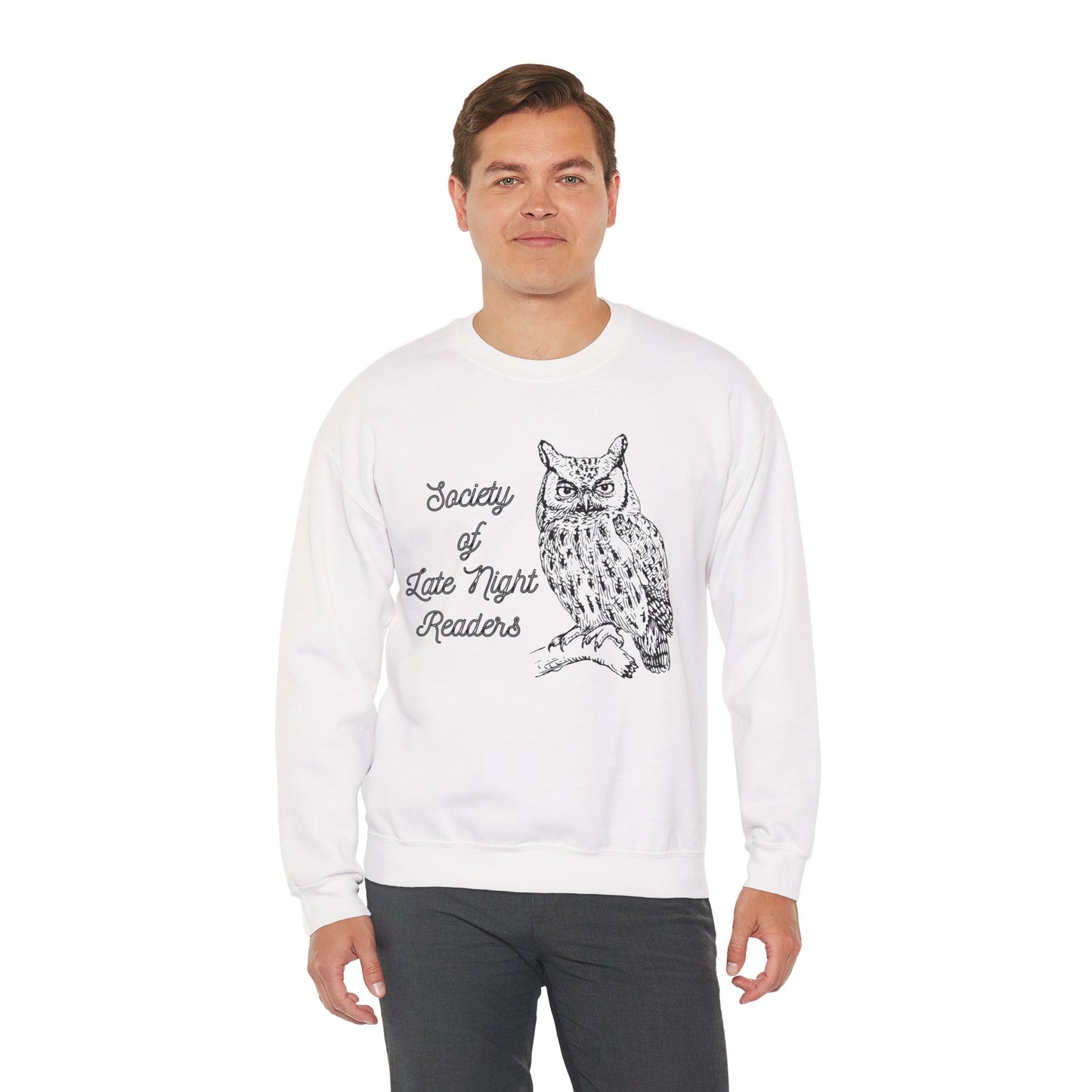 Society Of Late Night Readers Unisex Heavy Blend™ Crewneck Sweatshirt [SM-5XL]