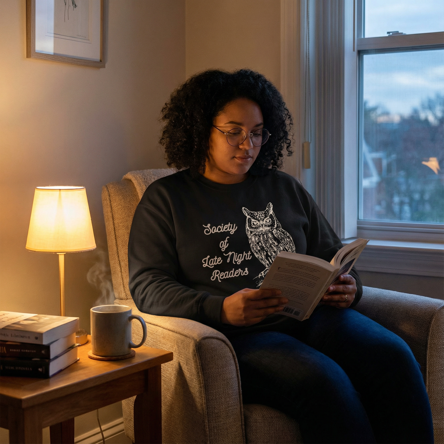 Society Of Late Night Readers Unisex Heavy Blend™ Crewneck Sweatshirt [SM-5XL]