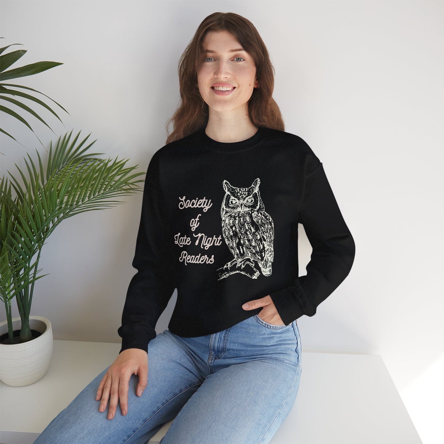Society Of Late Night Readers Unisex Heavy Blend™ Crewneck Sweatshirt [SM-5XL]