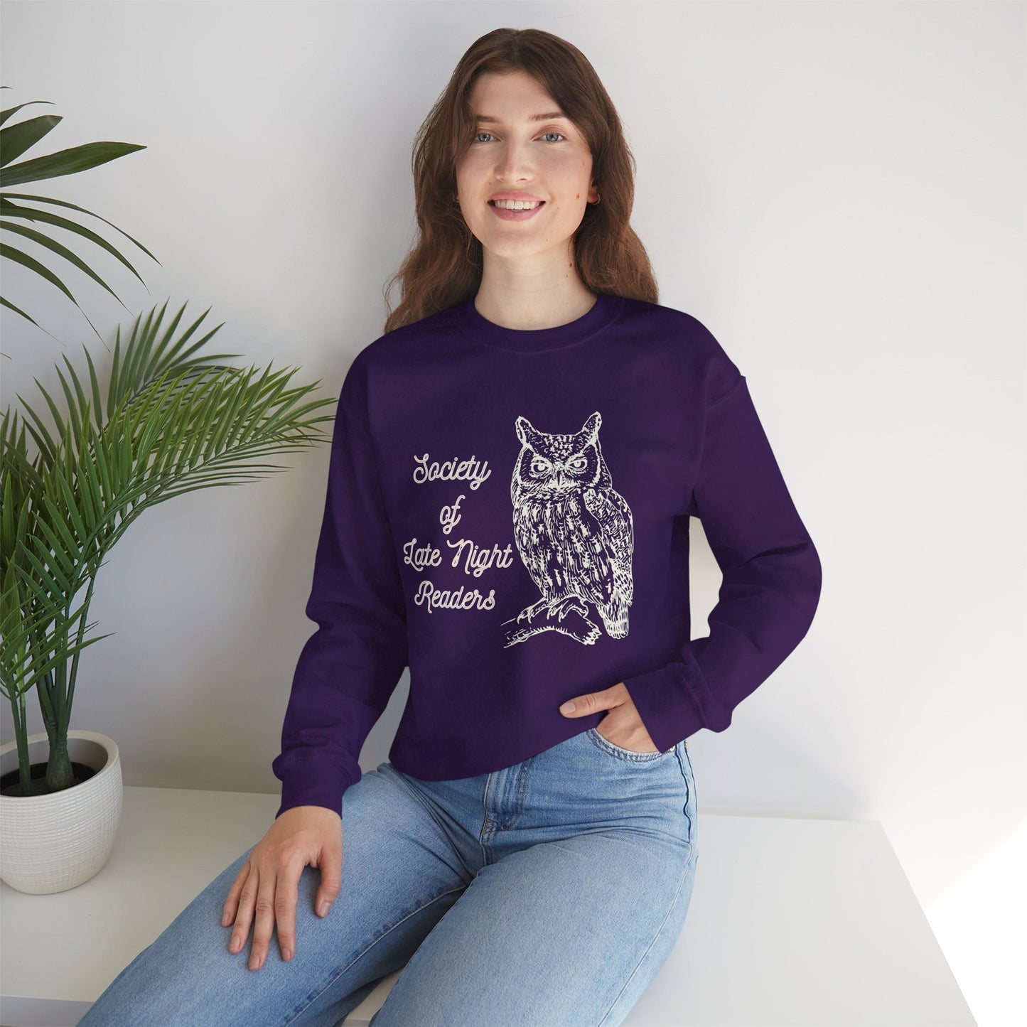 Society Of Late Night Readers Unisex Heavy Blend™ Crewneck Sweatshirt [SM-5XL]