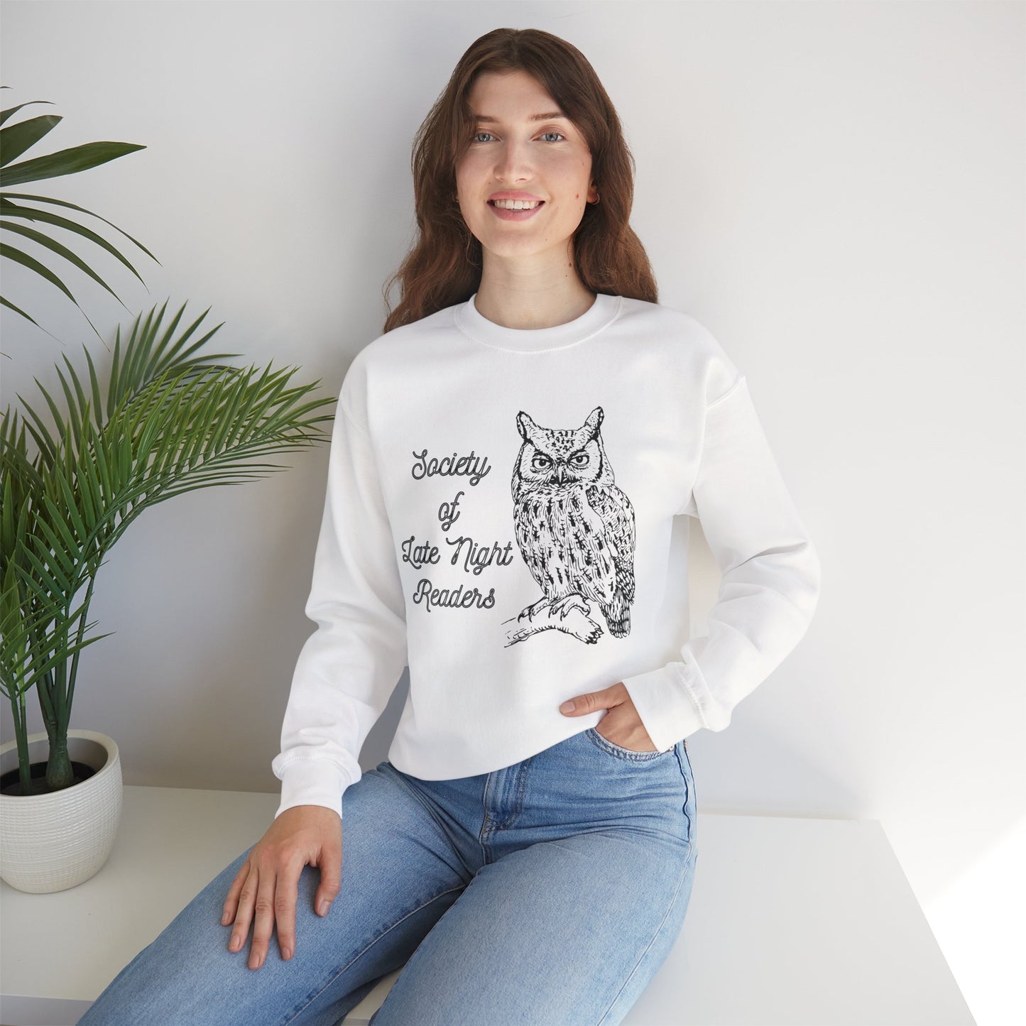 Society Of Late Night Readers Unisex Heavy Blend™ Crewneck Sweatshirt [SM-5XL]