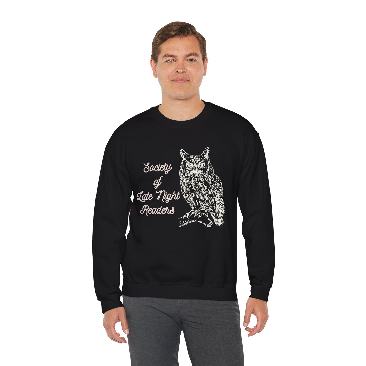 Society Of Late Night Readers Unisex Heavy Blend™ Crewneck Sweatshirt [SM-5XL]