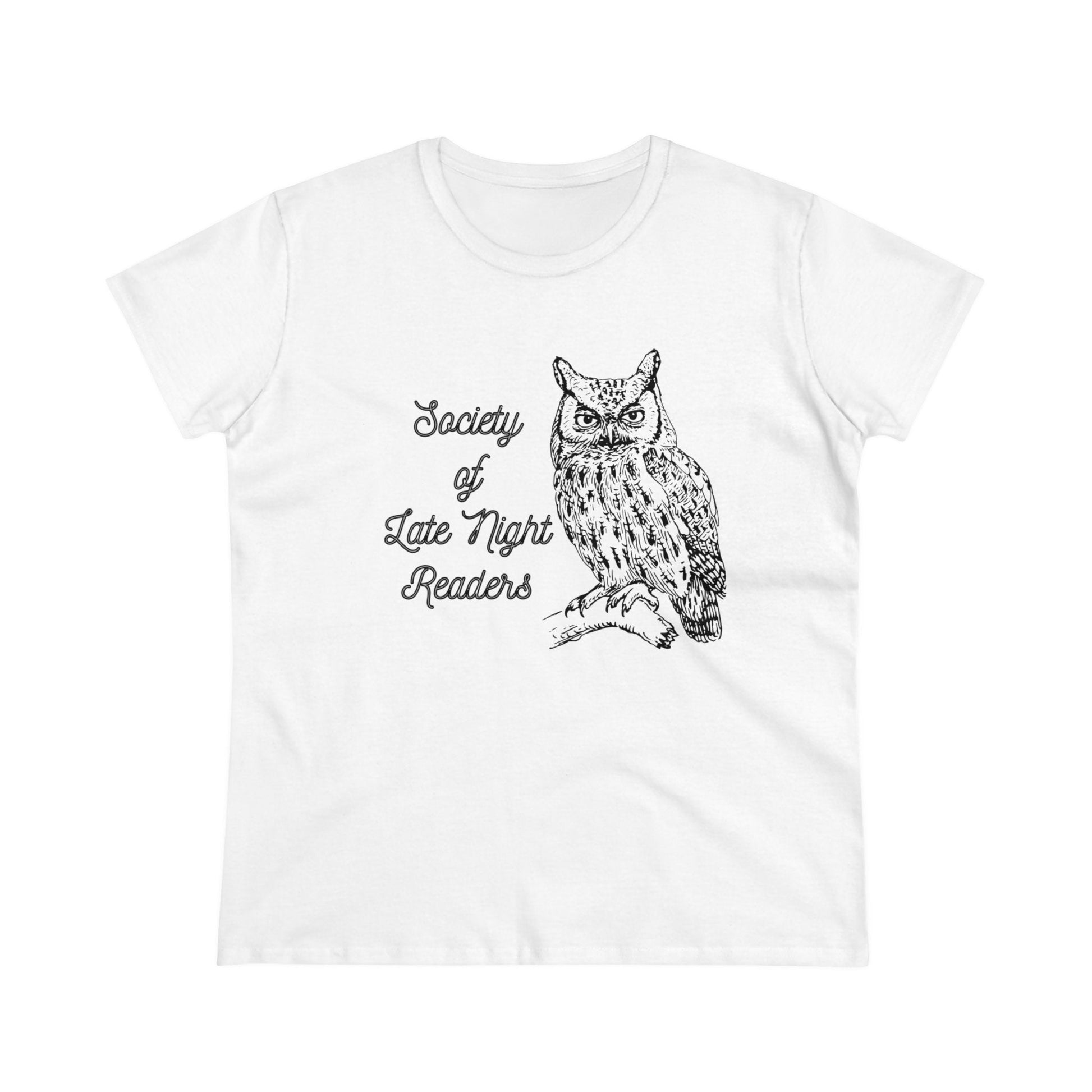 Society Of Late Night Readers Women's Midweight Cotton Tee