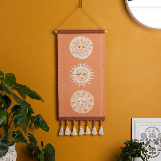 Soleil Hanging Wall Art | Sunny Faces Home Offce Decor