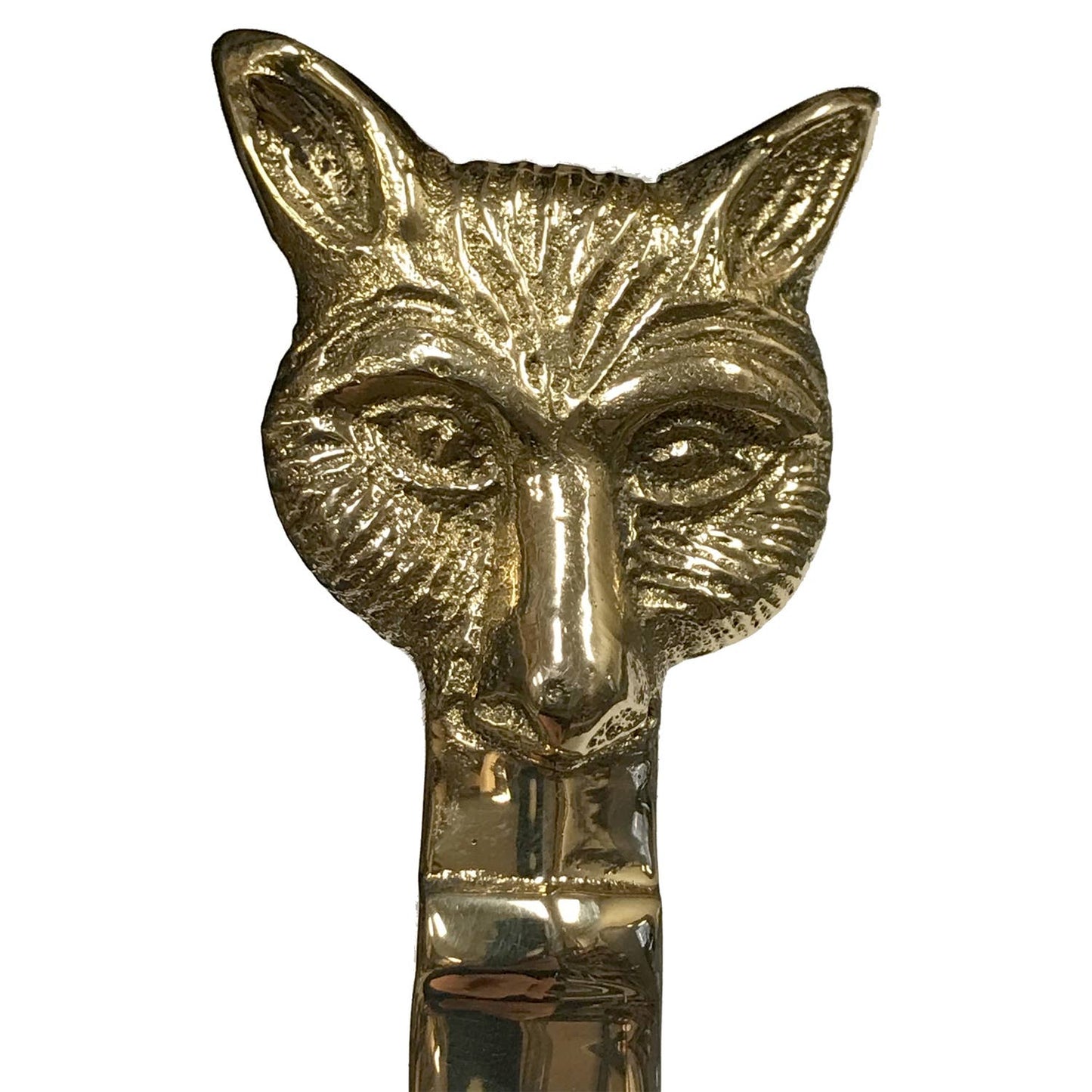 Solid Brass Fox Head Letter Opener Men's Gift | 6-1/4" Vintage Knife Mail Envelope Opener Staple Remover