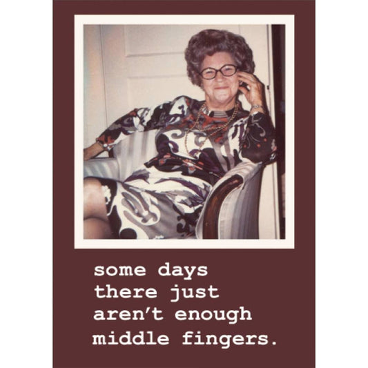 Some Days There Just Aren't Enough Middle Fingers Magnet | Office Fridge Magnetic Surface Decor