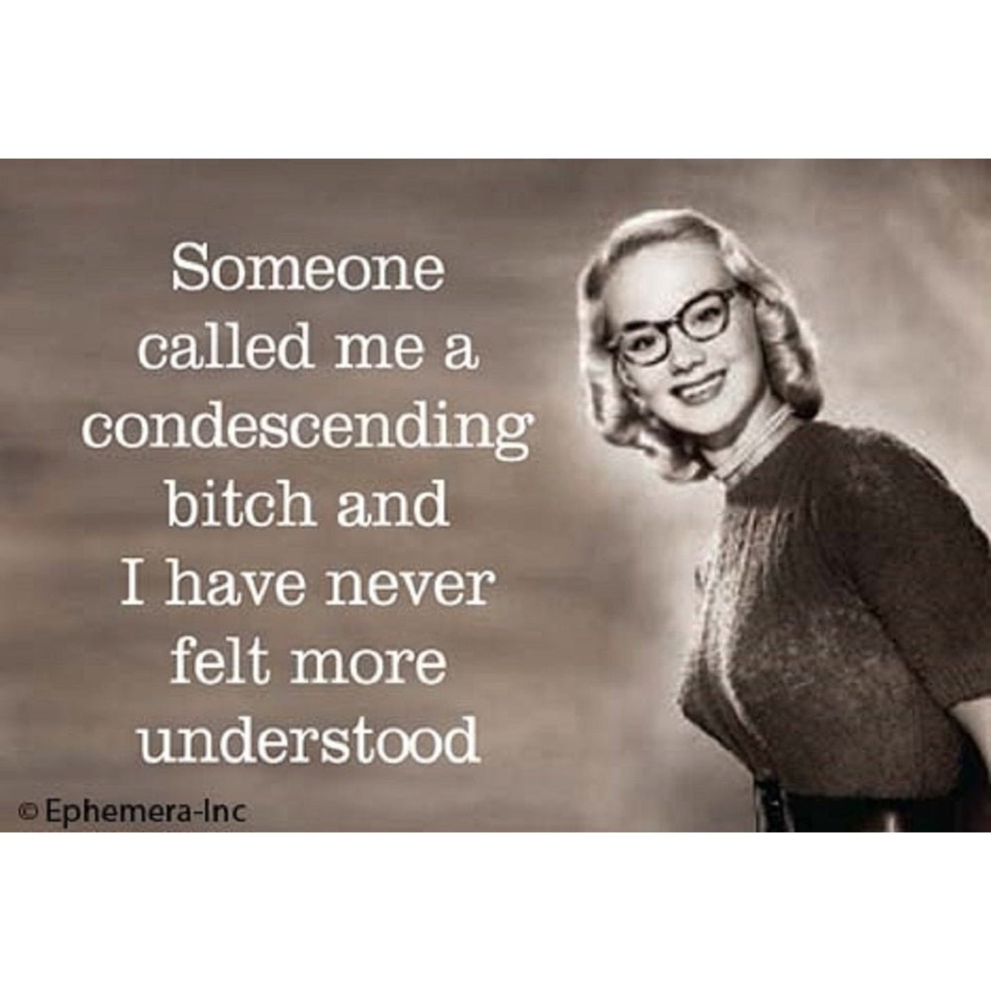 Someone Called Me A Condescending Bitch Fridge Magnet-Ephemera-The Bullish Store