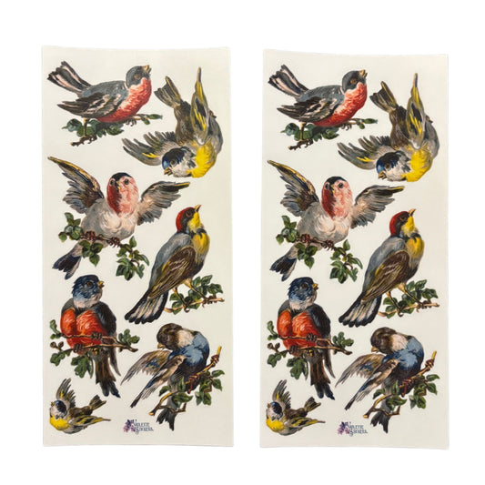 Song Birds Clear Stickers | 4" x 8" | 2 Sheets-Violette Stickers-The Bullish Store