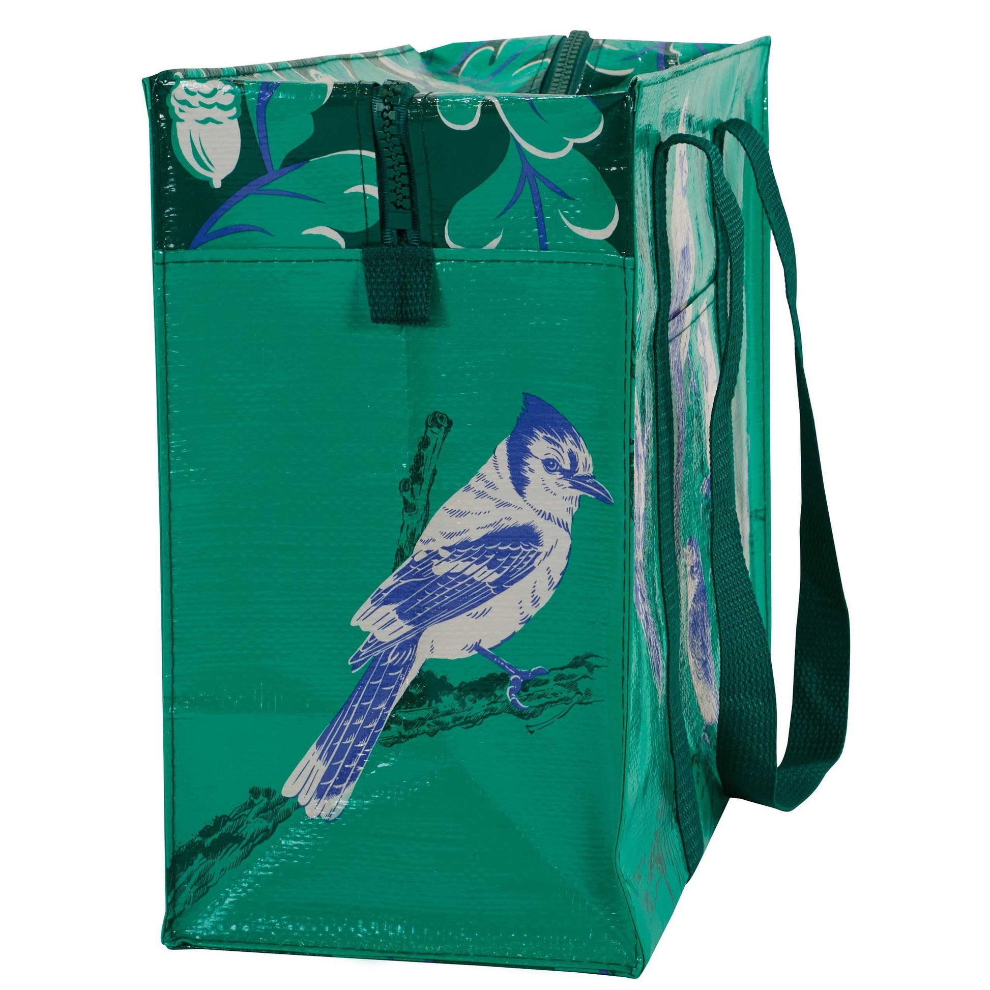 Songbird Shoulder Tote Bag | Carry-all Zippered Recycle Bag | 15" x 11" | BlueQ at GetBullish