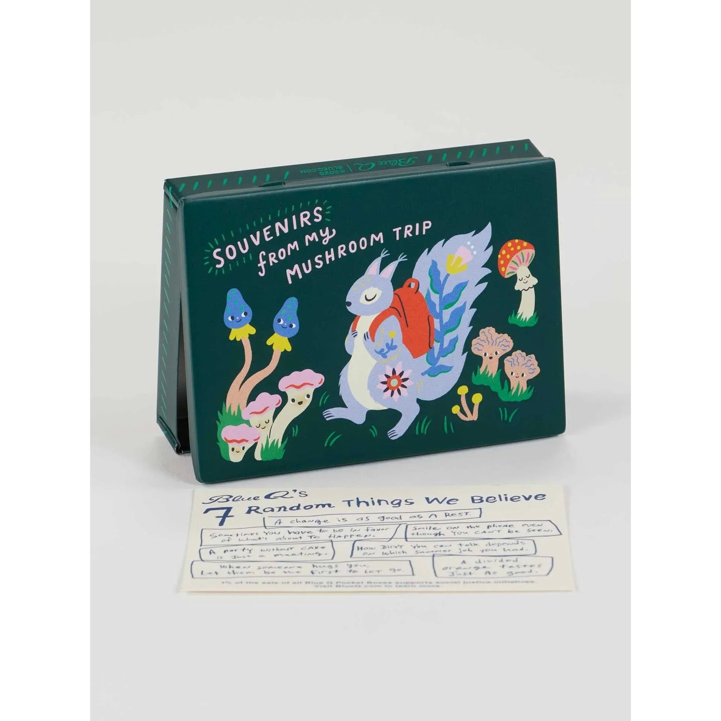 Souvenirs From My Mushroom Trip Pocket Box | Small Tin Case | 4.25" X 0.75" | BlueQ at GetBullish