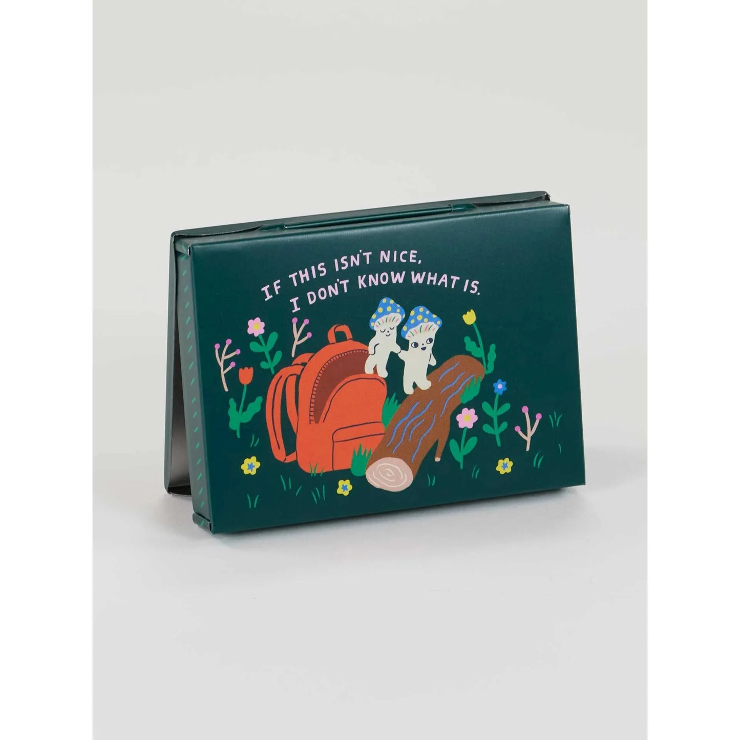 Souvenirs From My Mushroom Trip Pocket Box | Small Tin Case | 4.25" X 0.75" | BlueQ at GetBullish