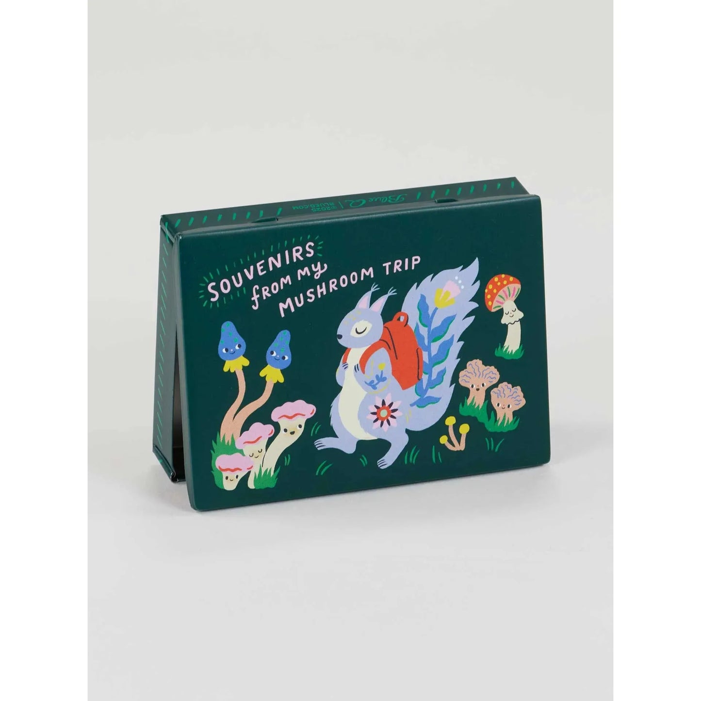 Souvenirs From My Mushroom Trip Pocket Box | Small Tin Case | 4.25" X 0.75" | BlueQ at GetBullish