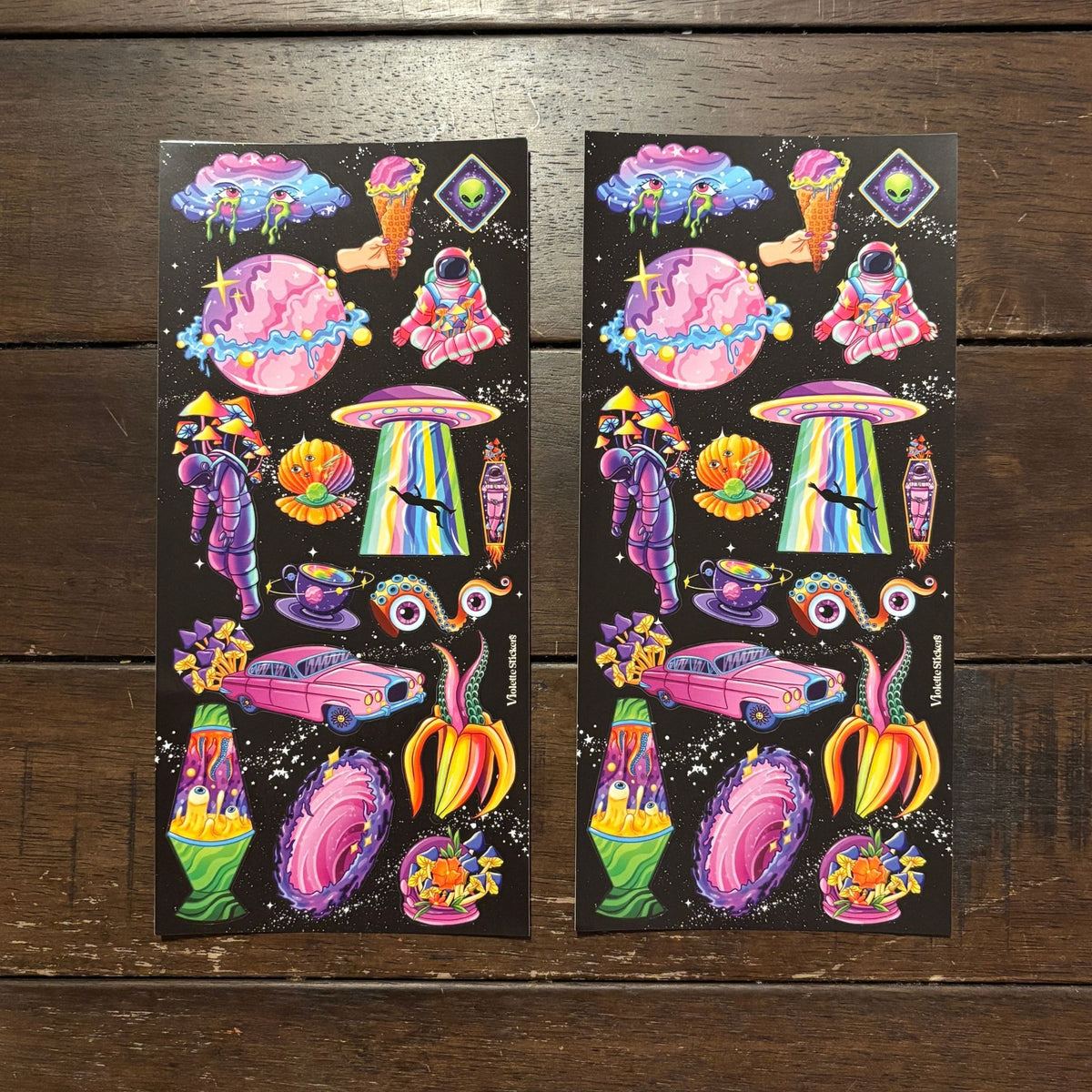 Space Jam Stickers | 4" x 8" | 2 Sheets-Violette Stickers-The Bullish Store