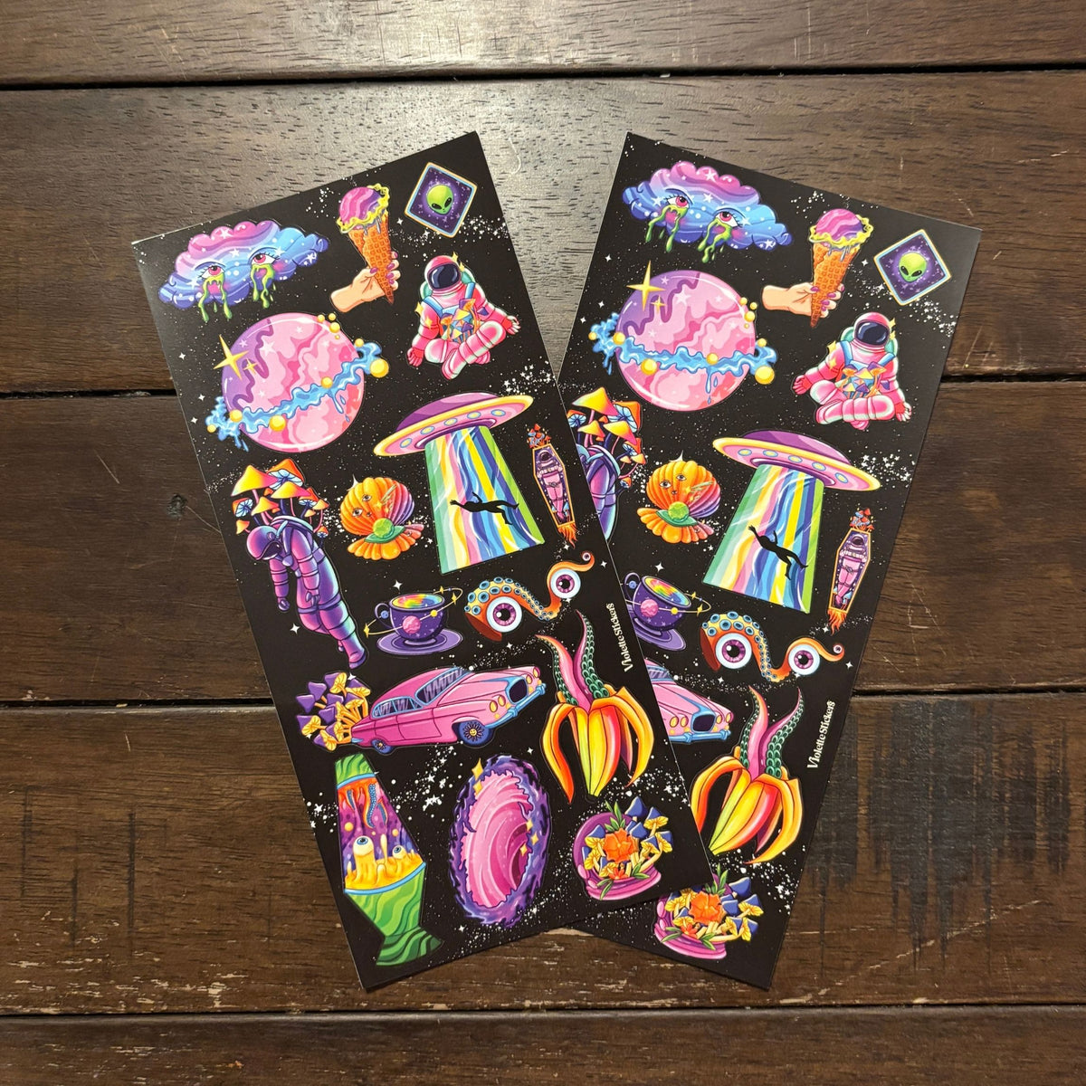 Space Jam Stickers | 4" x 8" | 2 Sheets-Violette Stickers-The Bullish Store