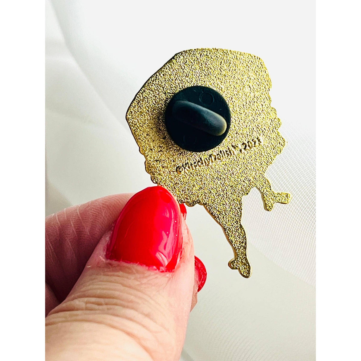 Spammed Glitter Musubi Enamel Pin-Kitschy Delish-The Bullish Store