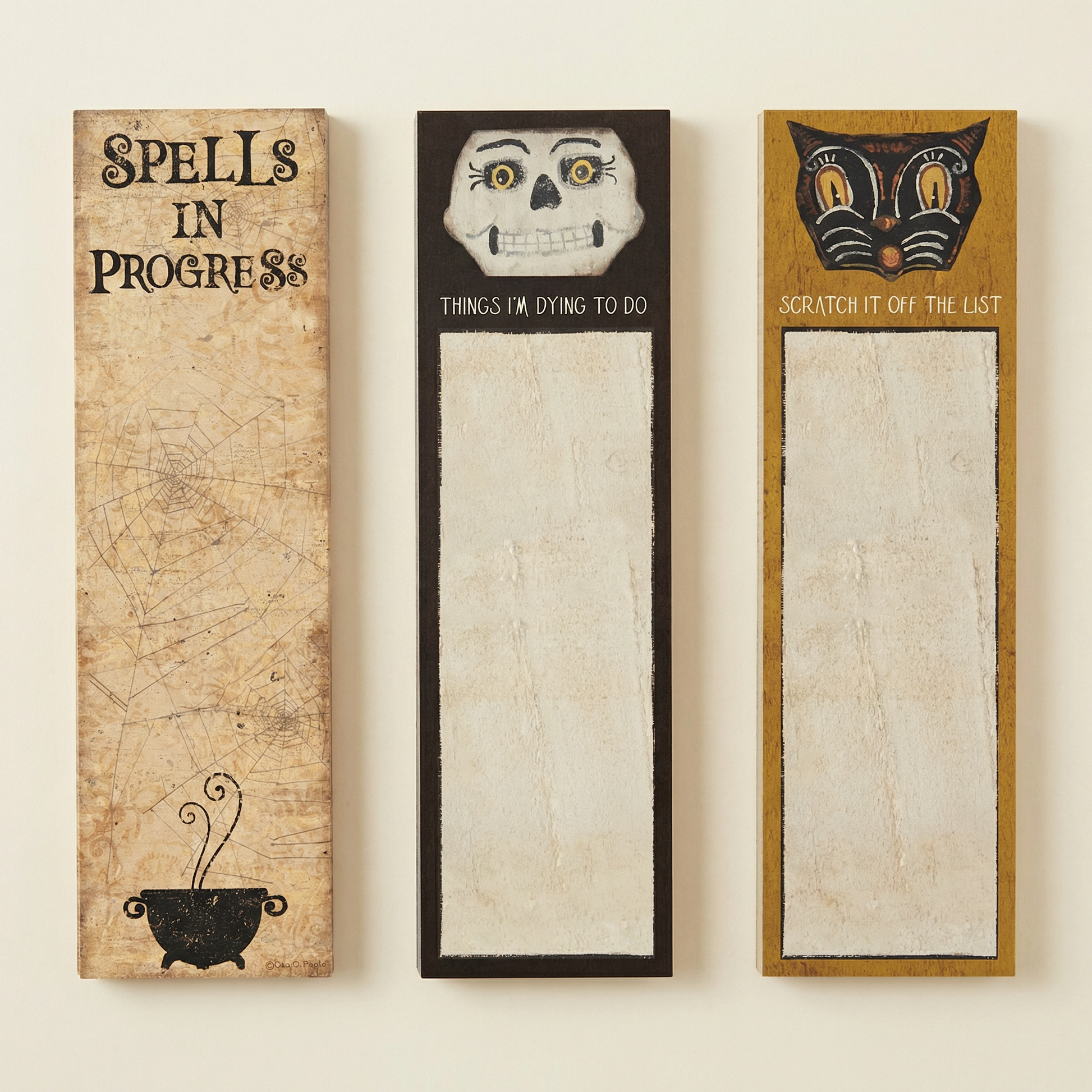 Spells In Progress Magnetic List Notepad | Holds to Fridge with Strong Magnet | 9.5" x 2.75"