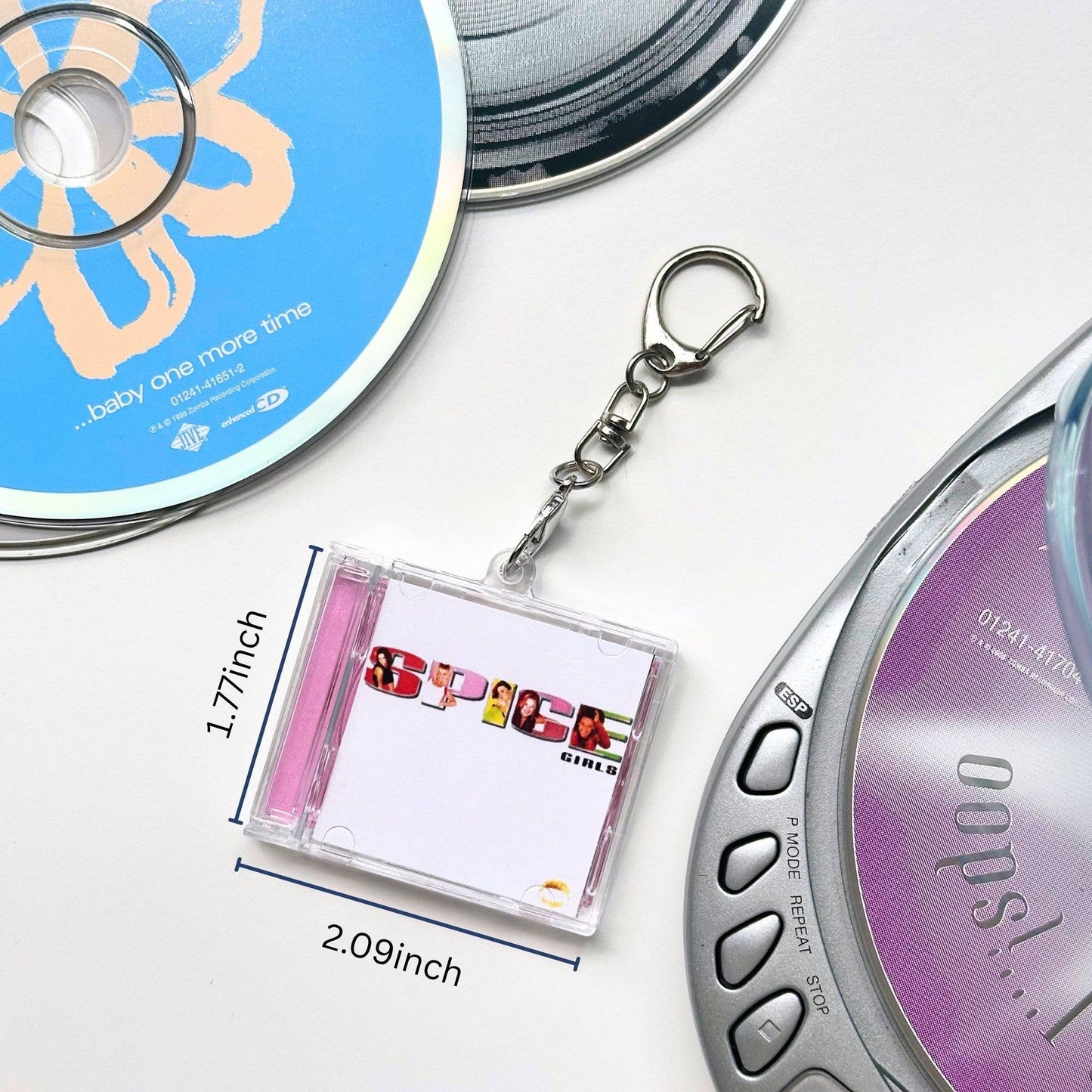Spice Girls "Wannabe" Mini CD Case Keychain