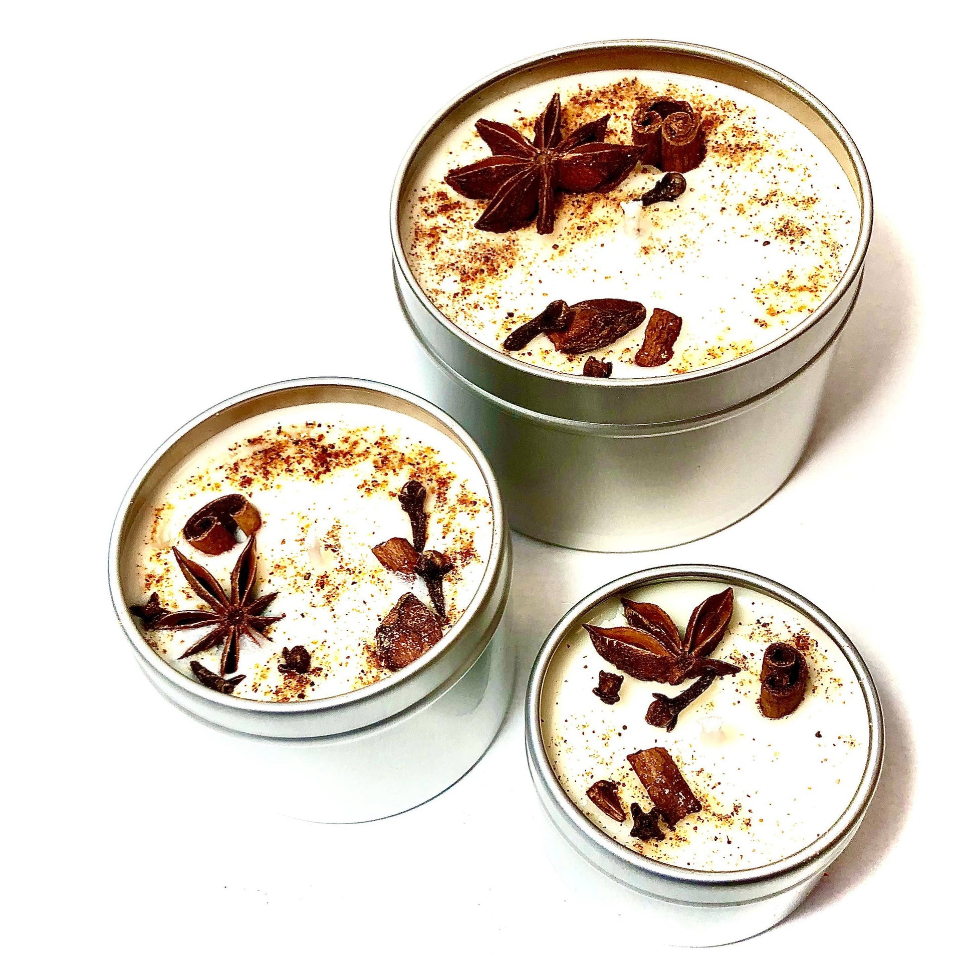 Spiced Chai Artisanal Soy Candle | 4 oz Small Metal Jar Scented Candle