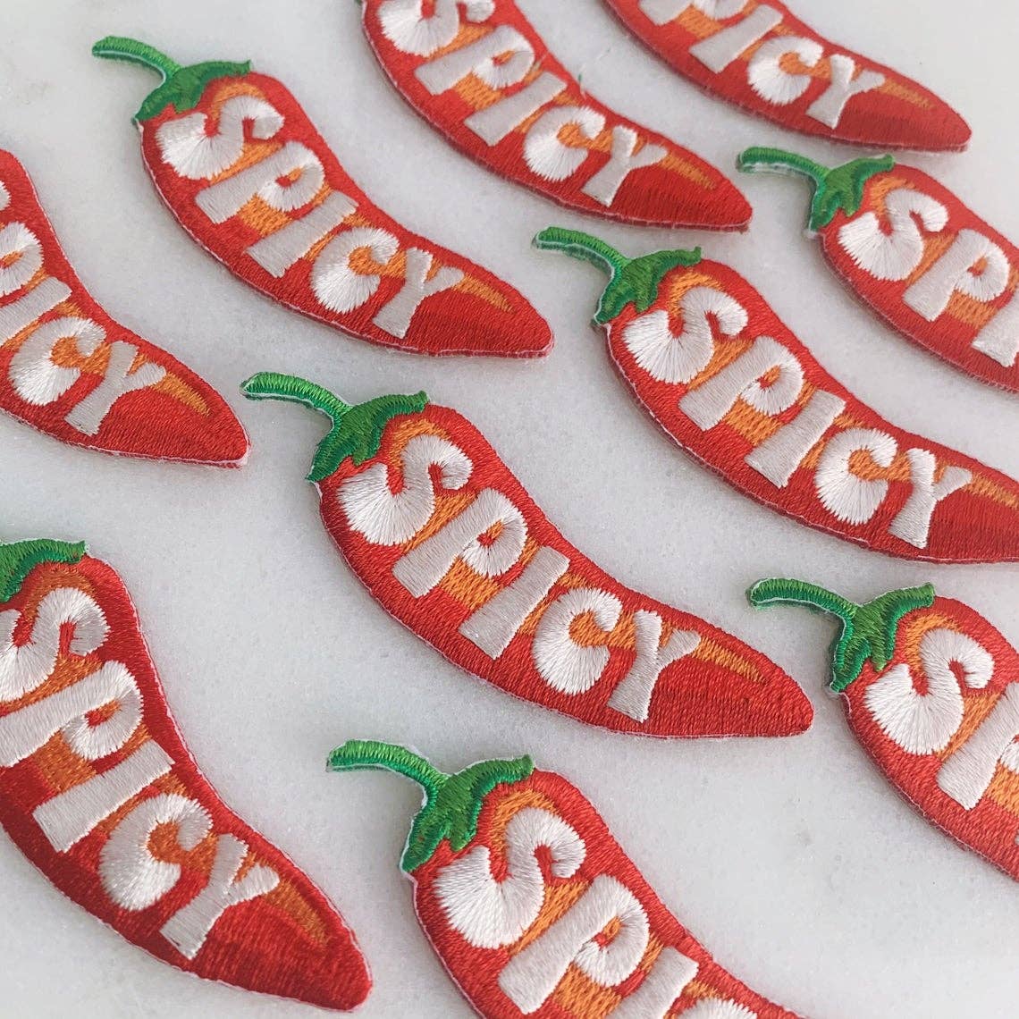 Spicy Pepper Patch | Groovy 70s Embroidered Chili Pepper Applique