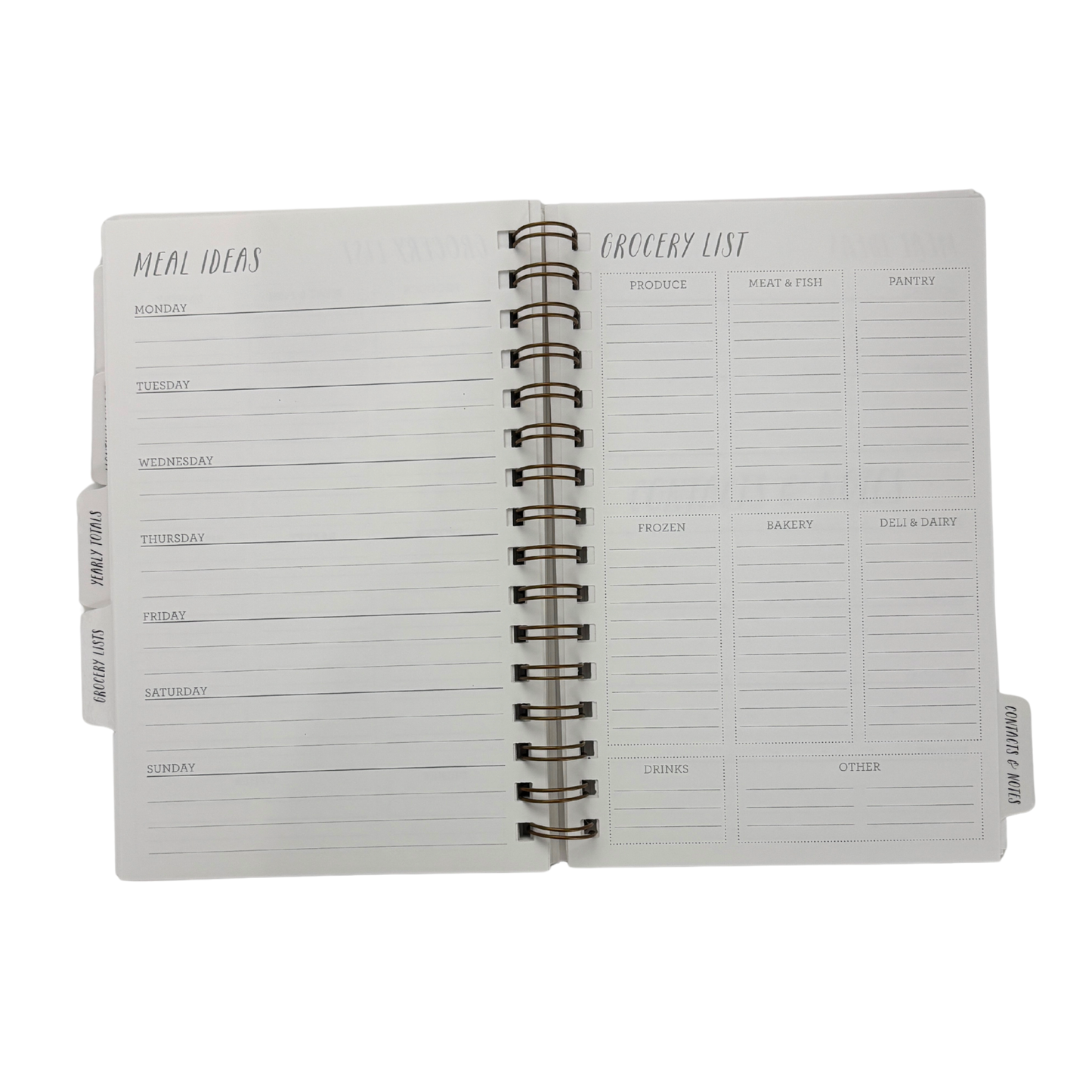 Spiral Bound 12 Month Financial Planner | Undated Budget & Goals Book | Black Dot Cover-Ninj and Ninj-The Bullish Store